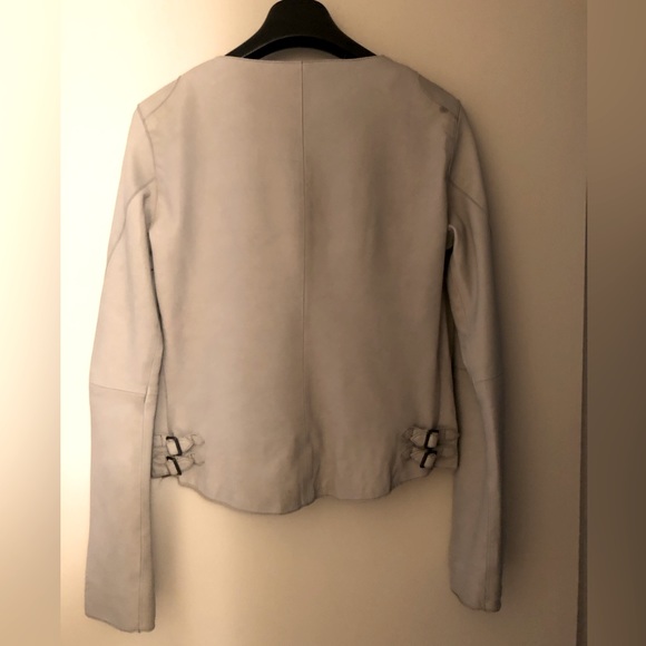 Maison Scotch mint leather jacket - Picture 4 of 16